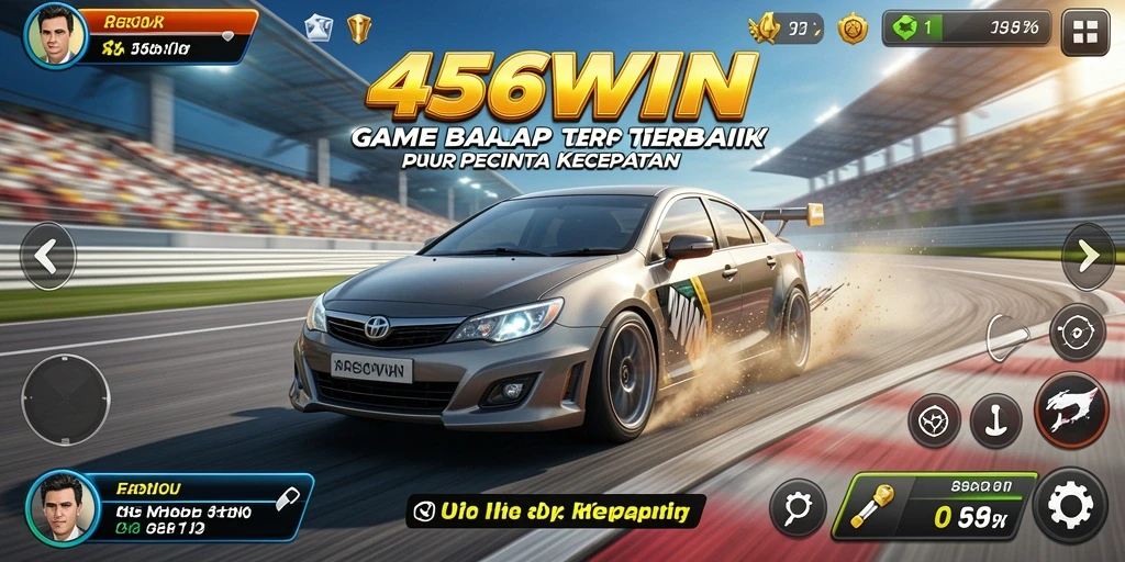 Tampilan gameplay seru di <strong>456WIN</strong> saat balapan dengan teman-teman.
