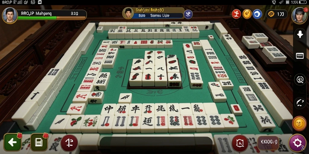 Tampilan gameplay Mahjong yang menarik dan penuh strategi.