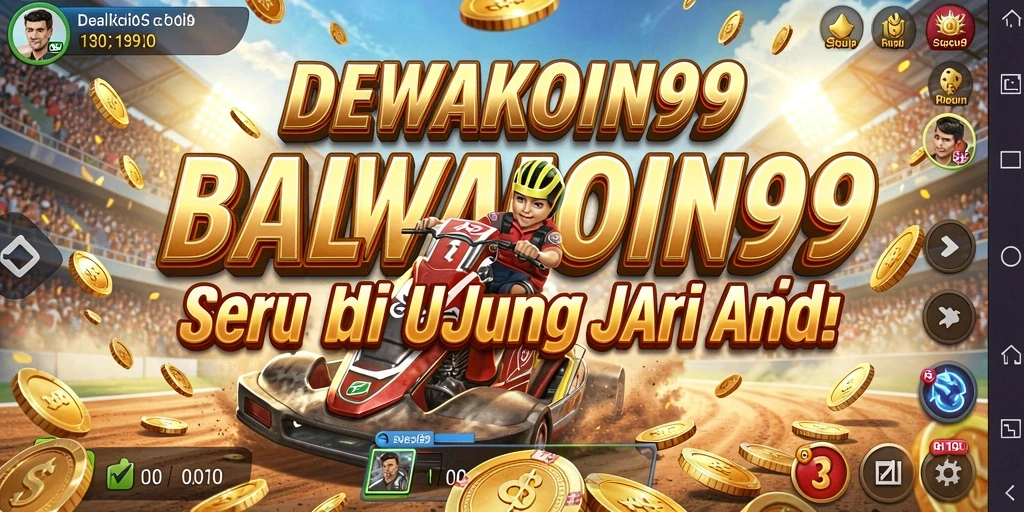Tampilan gameplay balapan seru di DEWAKOIN99 yang memikat.