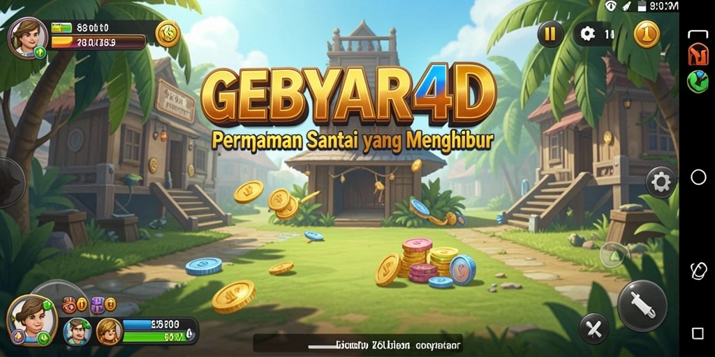 Tampilan menarik dari gameplay GEBYAR4D.