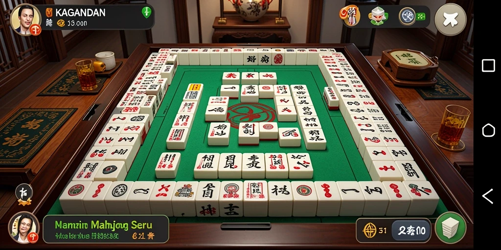 Tampilan gameplay yang mendebarkan dan menantang di KAGANDAN.