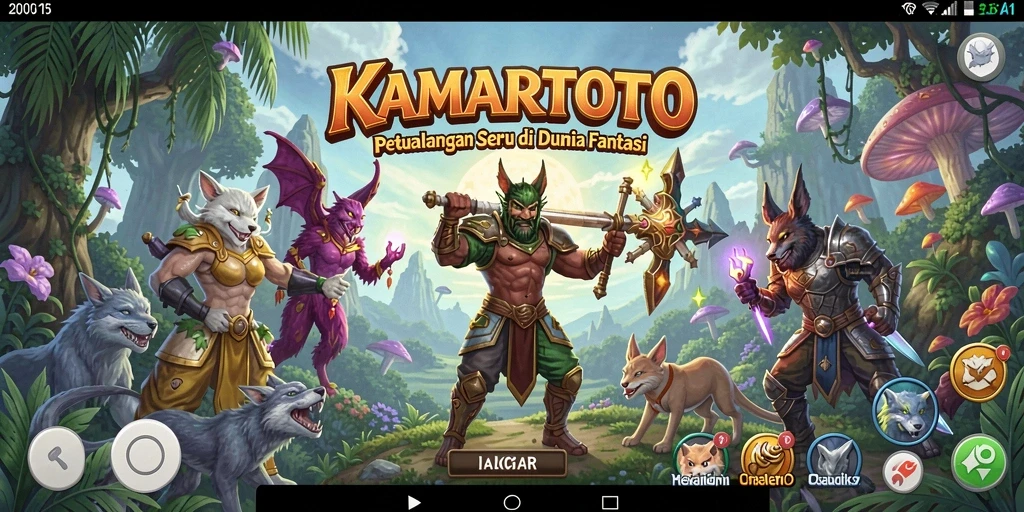 Screenshot gameplay KAMARTOTO yang menampilkan petualangan seru.