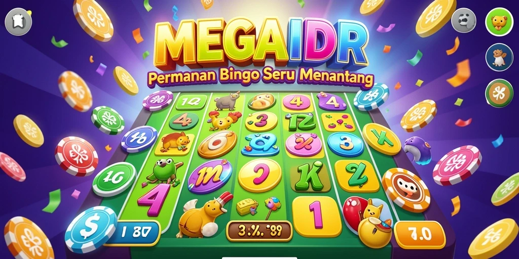 Tampilan gameplay seru di MEGAIDR dengan momen menegangkan Bingo.