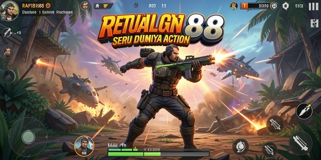 Tampilan gameplay seru RAFI88 dengan aksi menegangkan.