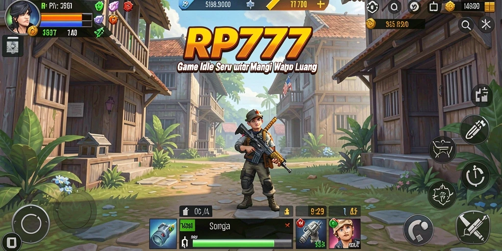 Screenshot utama RP777 menampilkan momen gameplay yang menegangkan dan menarik.