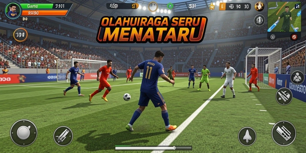 Tampilan gameplay S80 dengan aksi olahraga yang seru dan nyata.