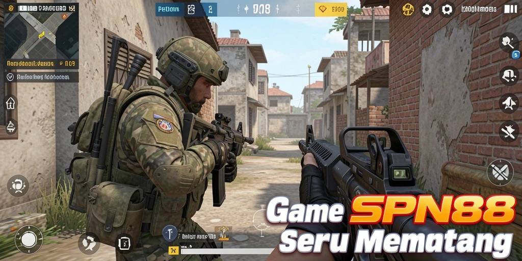 Gameplay SPN88 yang intens dan seru dalam aksi FPS.