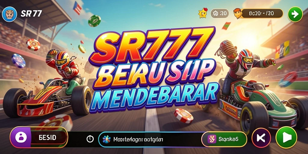 Gameplay SR777 menampilkan aksi balapan mendebarkan dengan grafis menakjubkan.
