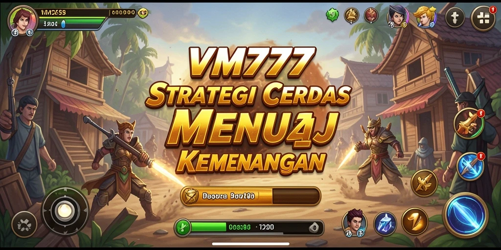 Tampilan gameplay VM777 dengan aksi strategis yang mendebarkan.