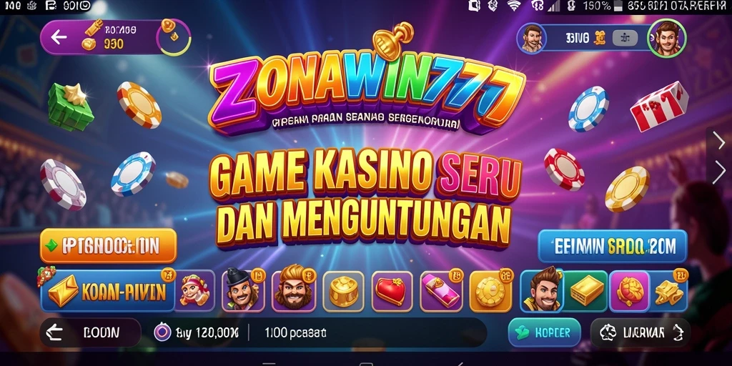 Tampilan gameplay ZONAWIN777 yang memukau dan kaya warna.