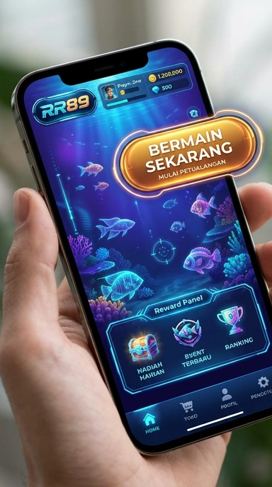 Antarmuka pengguna rr89 yang ramah dan menarik, memudahkan pengunduhan aplikasi.